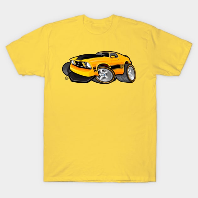 Mach 1 Yellow T-Shirt by Goin Ape Studios